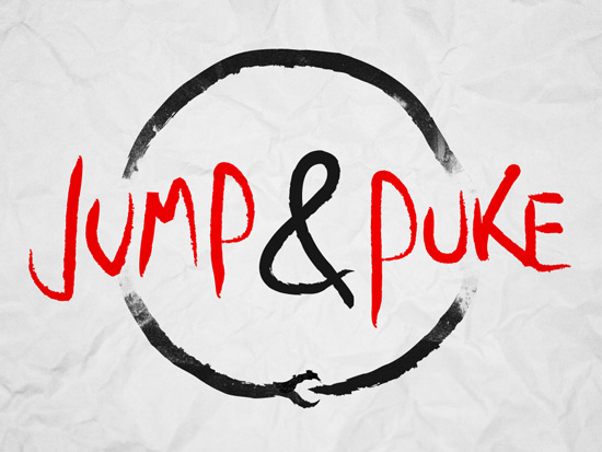 logo jump and puke