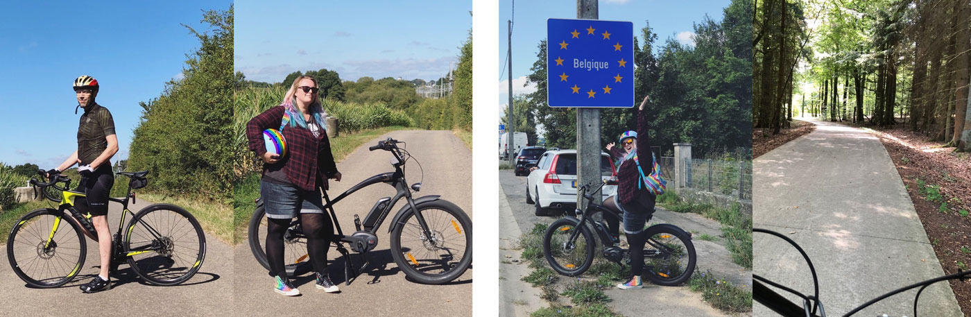 Sortie a vélo vers la Belgique avec Alain
