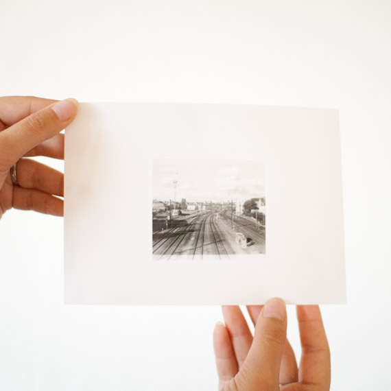 tirage photo d'un chemin de fer