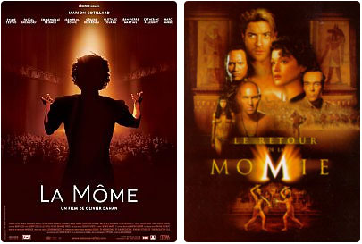 Affiches de la mome et de la momie